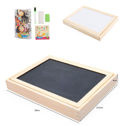 Multifunctional Magnetic Kids Puzzle Drawing Board Educational Toys Learning Wooden Puzzles Toys For Children Gift